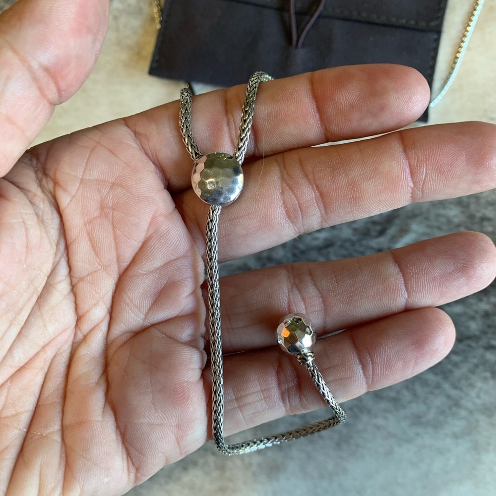 John Hardy Classic Chain Hammered Y Necklace - Picture 7 of 9